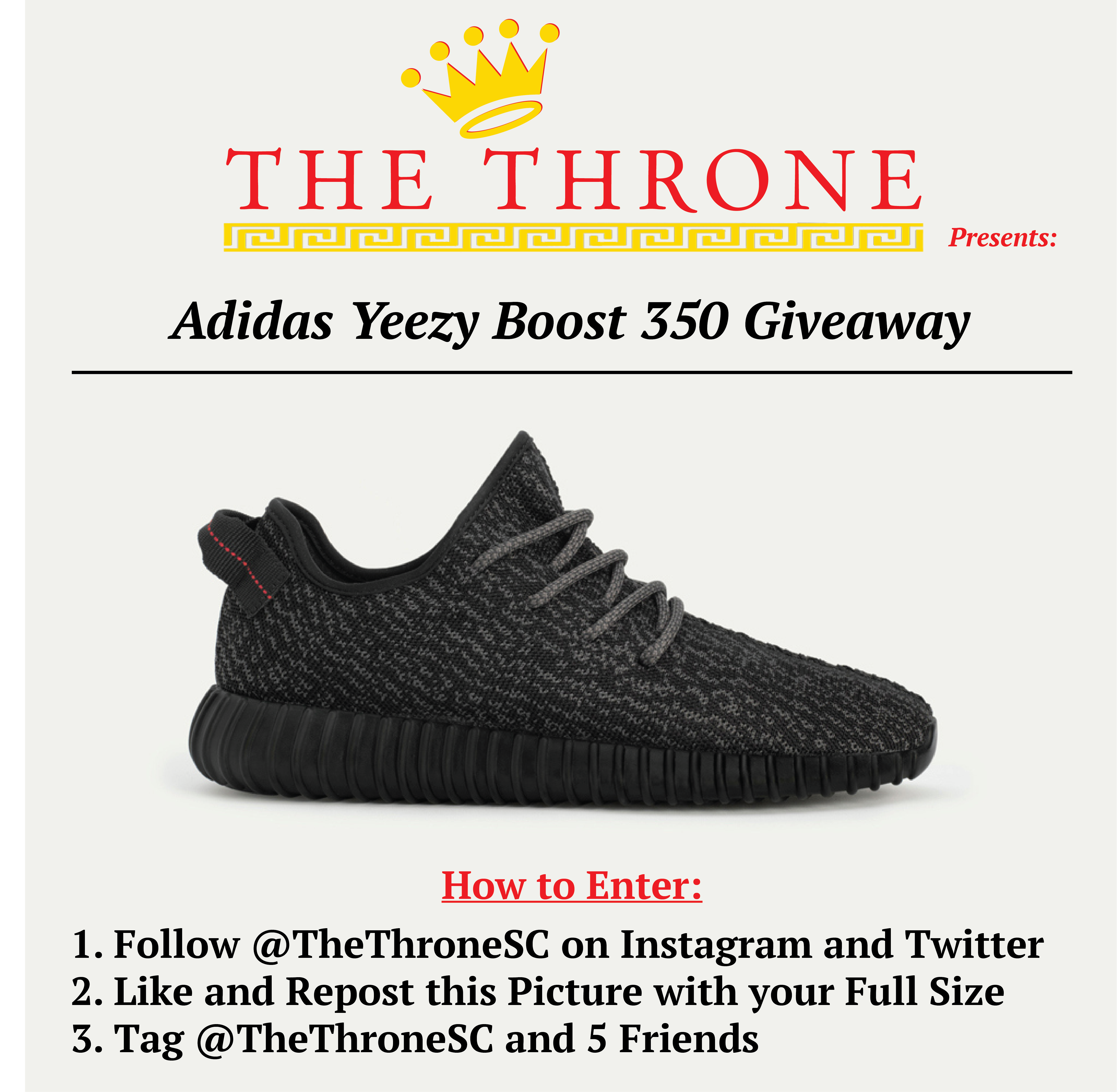 Adidas Yeezy Boost Giveaway